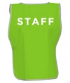 Pettorina alta visibilità Safemax con scritta STAFF Pettorina alta visibilità Safemax con scritta STAFF
