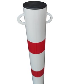 Paletto parapedonale Safemax bianco in ferro Paletto parapedonale Safemax bianco in ferro