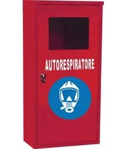 Armadio a muro per autorespiratore