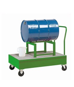 Carrello con vasca di raccolta