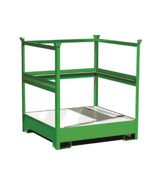 Vasca di raccolta con intalaiatura di sostegno Vasca di raccolta con intalaiatura di sostegno