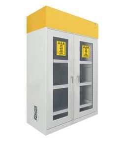 Armadio ignifugo 2 porte per chimici con aspiratore