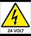 Cartello di pericolo '24 volt'