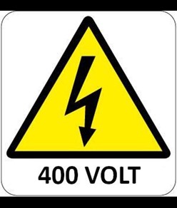 Cartello di pericolo '400 volt'