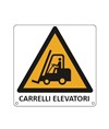 Cartello di pericolo 'carrelli elevatori'