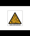 Cartello di pericolo 'gas esplosivo'