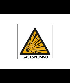 Cartello di pericolo 'gas esplosivo'