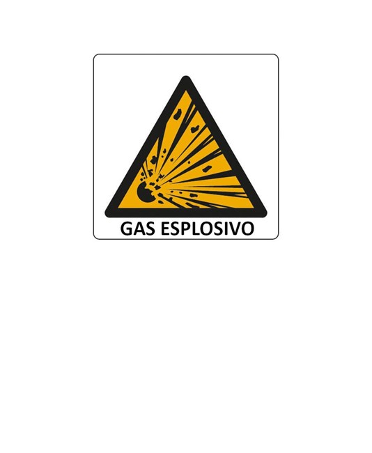 Cartello di pericolo 'gas esplosivo' Cartello di pericolo 'gas esplosivo'
