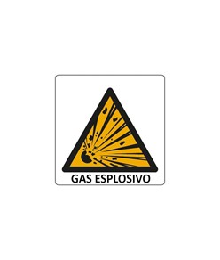 Cartello di pericolo 'gas esplosivo'