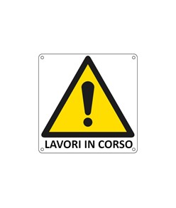 Cartello di pericolo 'lavori in corso'