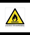 Cartello di pericolo 'liquido infiammabile'
