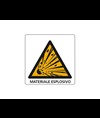 Cartello di pericolo 'materiale esplosivo'