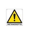 Cartello di pericolo 'metanodotto'