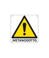 Cartello di pericolo 'metanodotto'