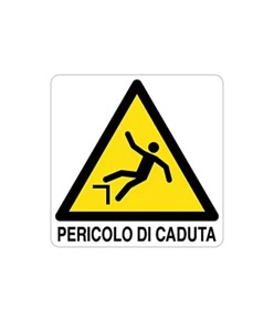 Cartello di pericolo 'pericolo di caduta'