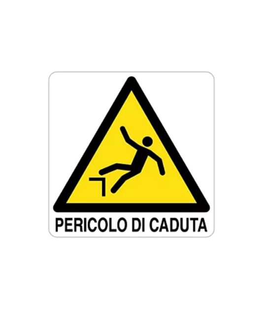 Cartello di pericolo 'pericolo di caduta' Cartello di pericolo 'pericolo di caduta'