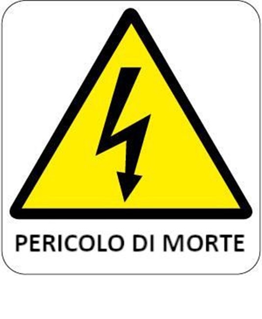 Cartello di pericolo 'pericolo di morte' Cartello di pericolo 'pericolo di morte'