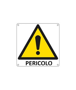 Cartello di pericolo 'pericolo'