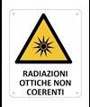 Cartello di pericolo 'radiazioni ottiche non coerenti'