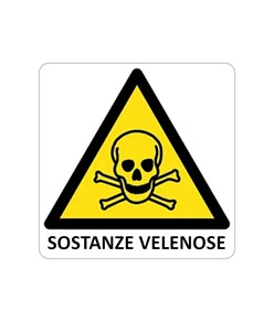 Cartello di pericolo 'sostanze velenose'