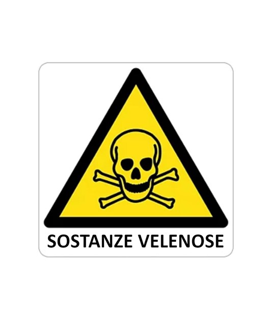 Cartello di pericolo 'sostanze velenose' Cartello di pericolo 'sostanze velenose'