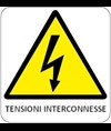 Cartello di pericolo 'tensioni interconnesse'