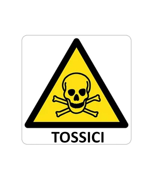 Cartello di pericolo 'tossici' Cartello di pericolo 'tossici'
