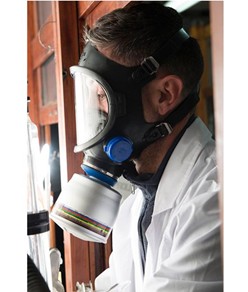 Maschera pieno facciale in EPDM monofiltro DPI Sèkur Selecta