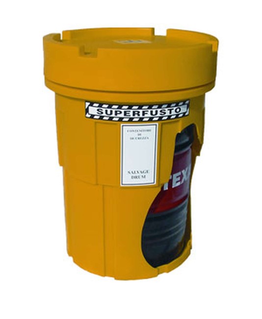 Contenitore fusti metallo con coperchio a vite Contenitore fusti metallo con coperchio a vite