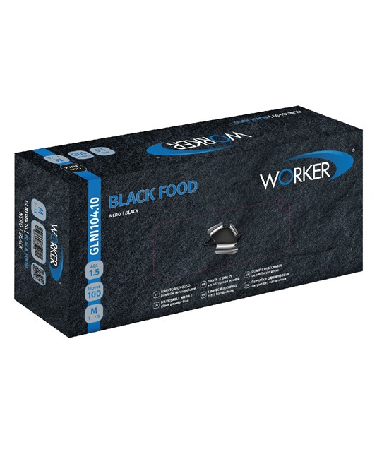 box da 100 guanti monouso BLACK FOOD box da 100 guanti monouso BLACK FOOD