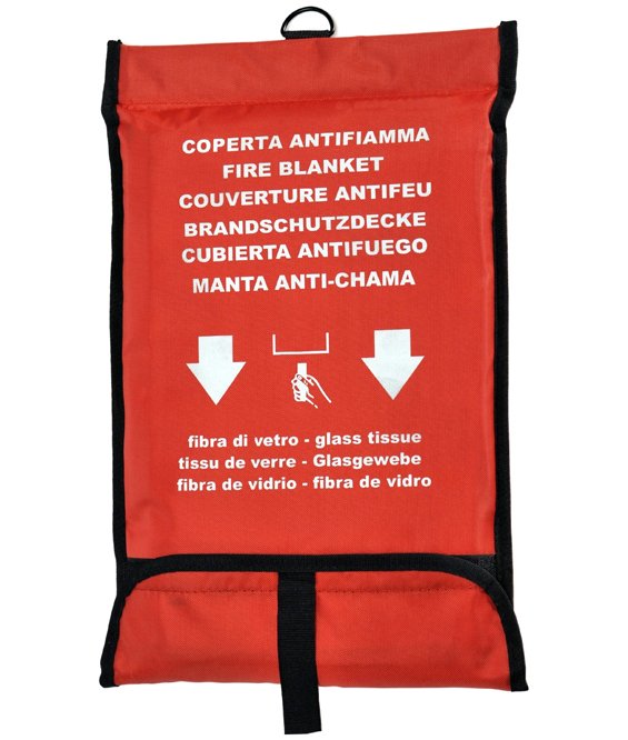 Coperta antifiamma ignifuga in fibra di vetro
