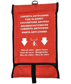 Coperta antifiamma ignifuga in fibra di vetro