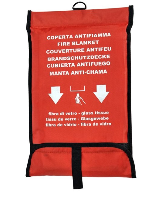 Coperta antifiamma ignifuga in fibra di vetro