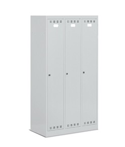 Armadio per spogliatoio a 3 posti Fami