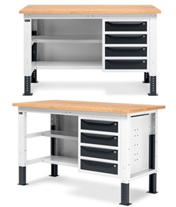 Banco da lavoro con due semipiani Fami Work Up