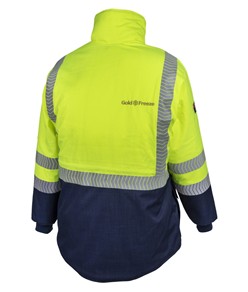 Giacca per cella frigo ad alta visibilità Gold Freeze Hi-Glo® HV25