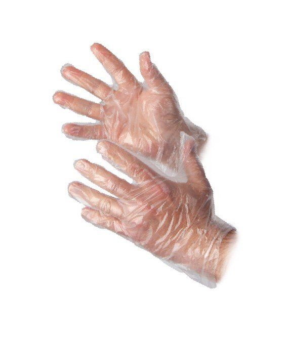 guanti monouso in polietilene trasparente Flexitog SAN602