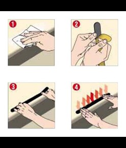 Nastro adesivo antiscivolo luminescente