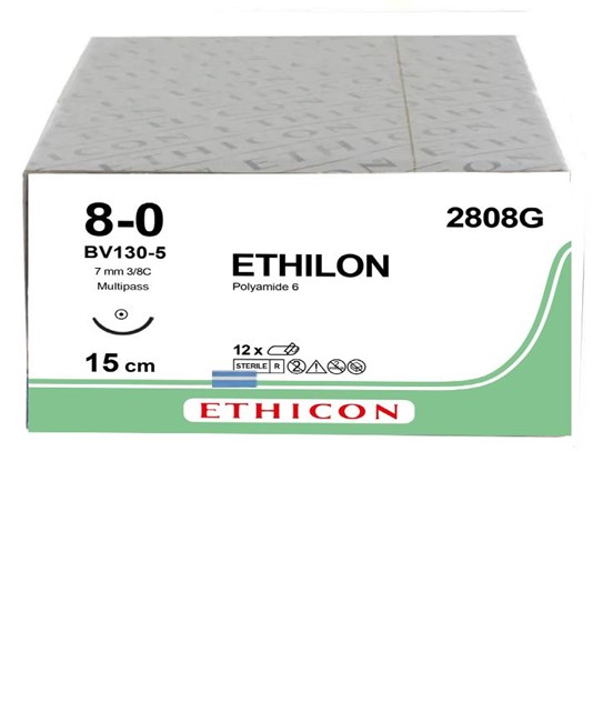 Sutura monofilamento ago 6,5  Ethilon Sutura monofilamento ago 6,5  Ethilon