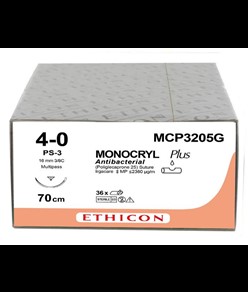 Sutura chirurgica assorbibile ago 16 mm  Monocryl