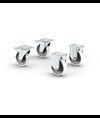 KIT 4 RUOTE diam di 125 mm per 27658-27660, 44733-7