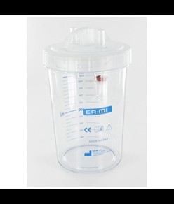 VASO 1 LITRO con coperchio - autoclavabile a 143°C