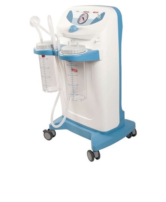 ASPIRATORE CLINIC PLUS 2 VASI DA 2 litri con pedale e regolatore di flusso