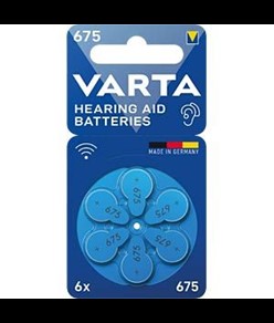 BATTERIE PER APPARECCHI ACUSTICI VARTA - 675