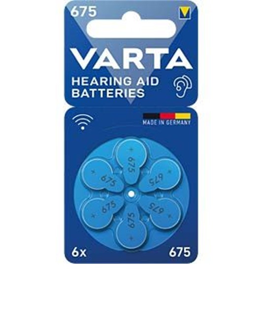 BATTERIE PER APPARECCHI ACUSTICI VARTA - 675