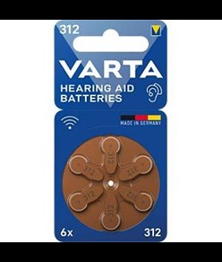 BATTERIE PER APPARECCHI ACUSTICI VARTA - 312