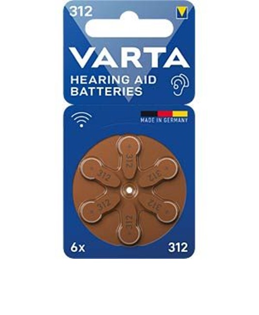 BATTERIE PER APPARECCHI ACUSTICI VARTA - 312