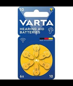 BATTERIE PER APPARECCHI ACUSTICI VARTA - 10