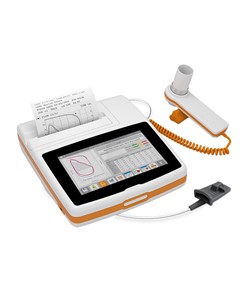 SPIROMETRO SPIROLAB PLUS con Minispir, touchscreen 7", SpO2, stampante e software