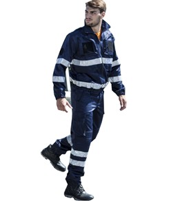 Pantalone con bande rifrangenti